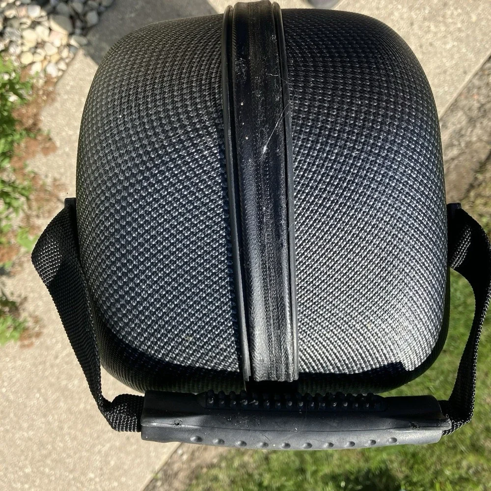 Bag Boy Hard Sided Wheeled Rolling Carbon Fiber Travel Golf Bag Raincover Strap